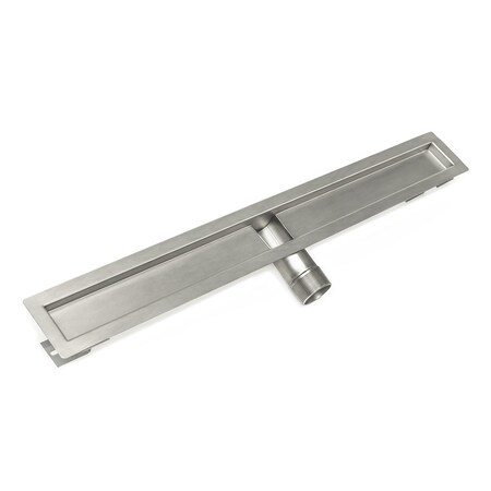 Infinity Drain 36" SS Side Outlet Channel for FF Series with 2" Threaded Outlet OCH_6536_SS